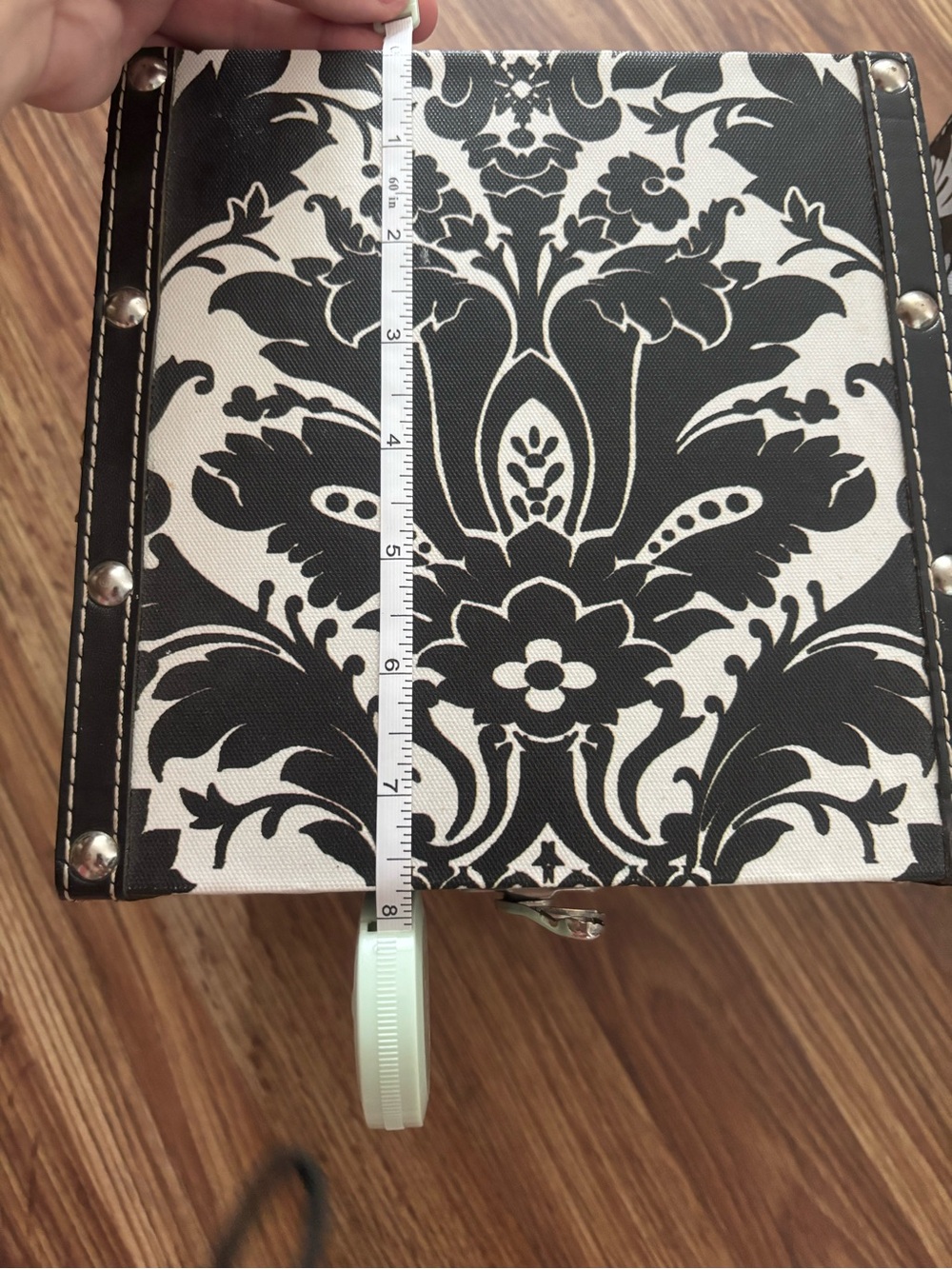 Black & White Damask Storage Boxes - Set of 2 - Picture 9 of 9